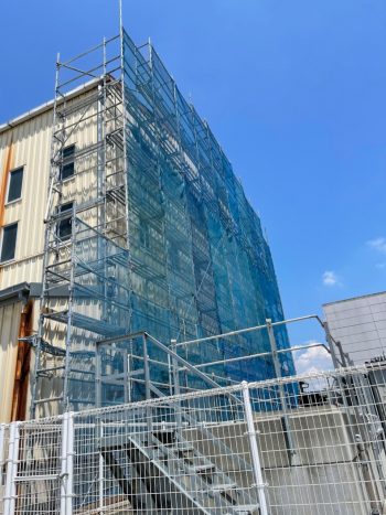 大阪府八尾市　仮設足場組立工事